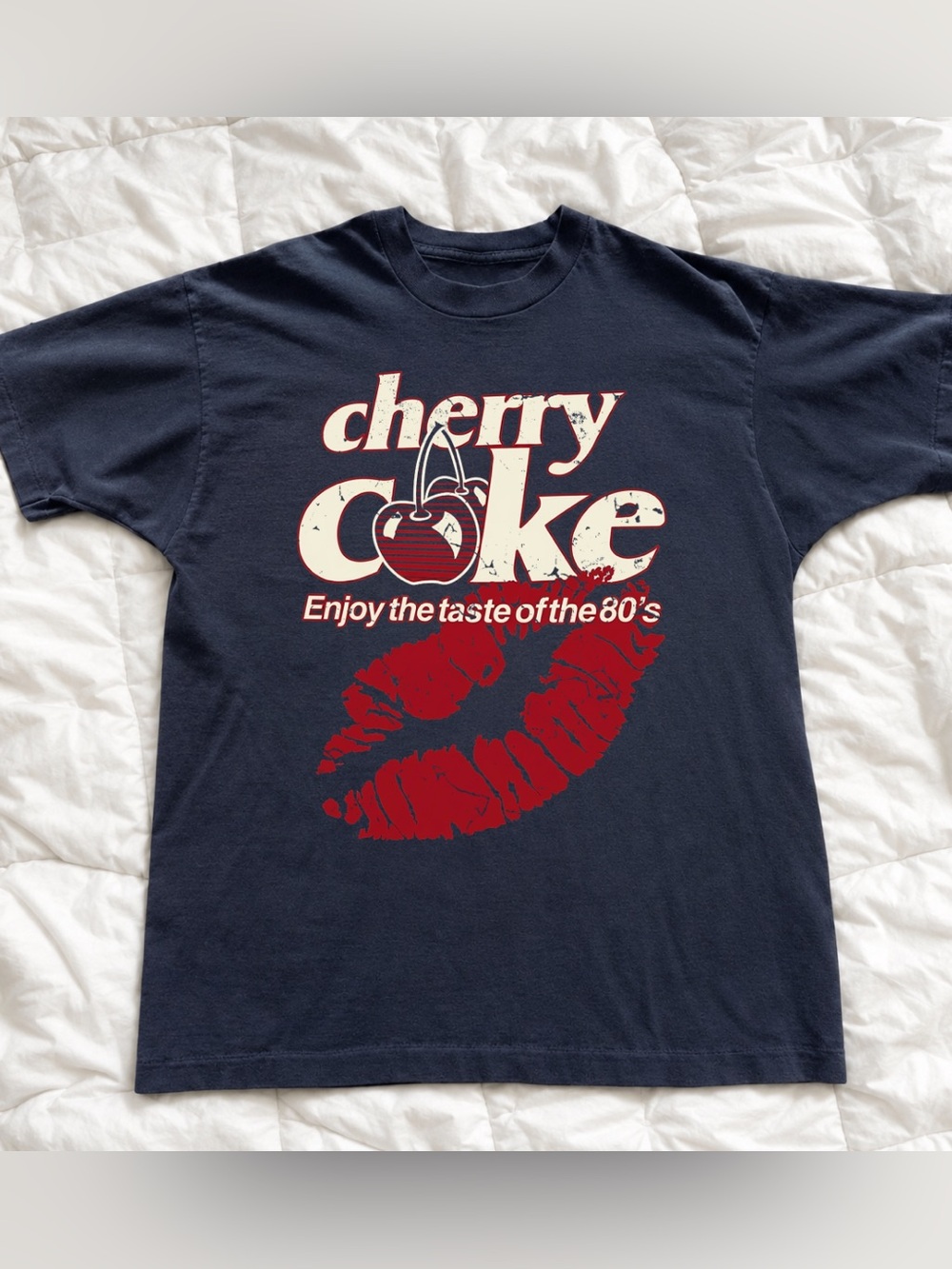 Cherry Coke Graphic Tee for Unisex - Black Classic Retro Shirt